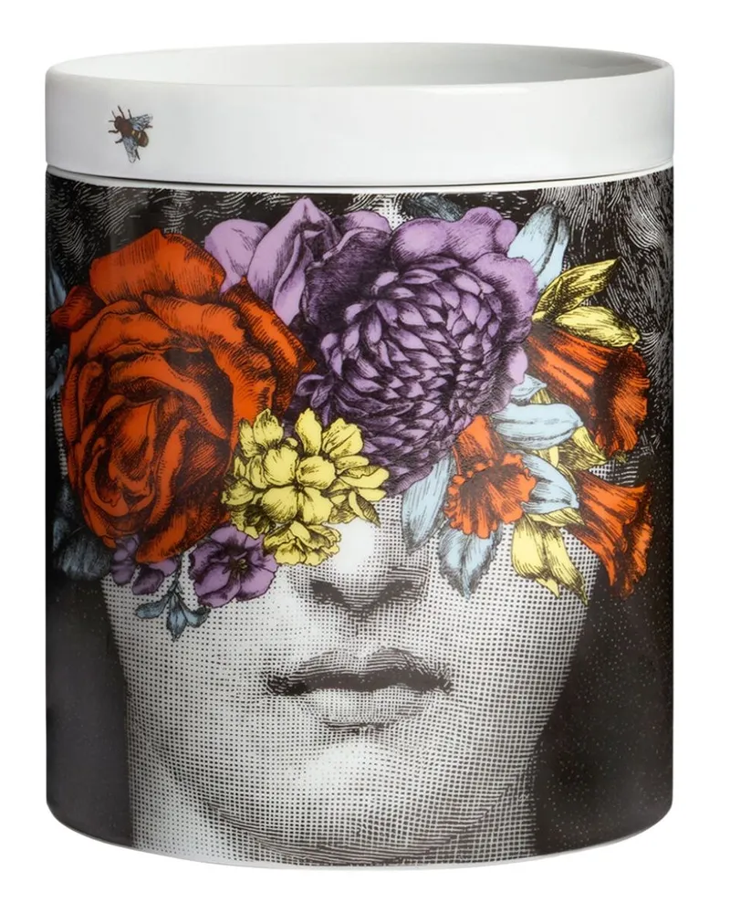 Fornasetti Nel Mentre" Secret Garden Large Candle White