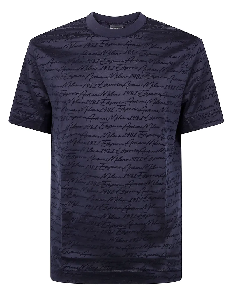 Emporio Armani Classic Short Sleeves T-Shirt Blue