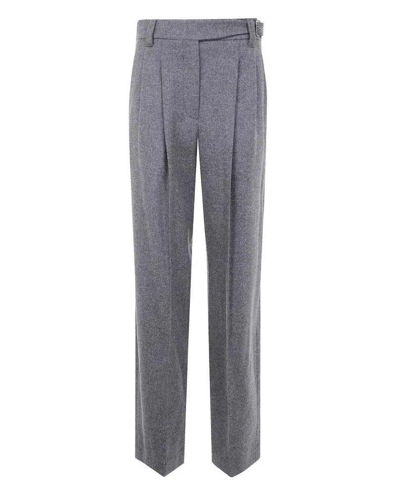 Brunello Cucinelli Suits Wide Leg Pants Gray