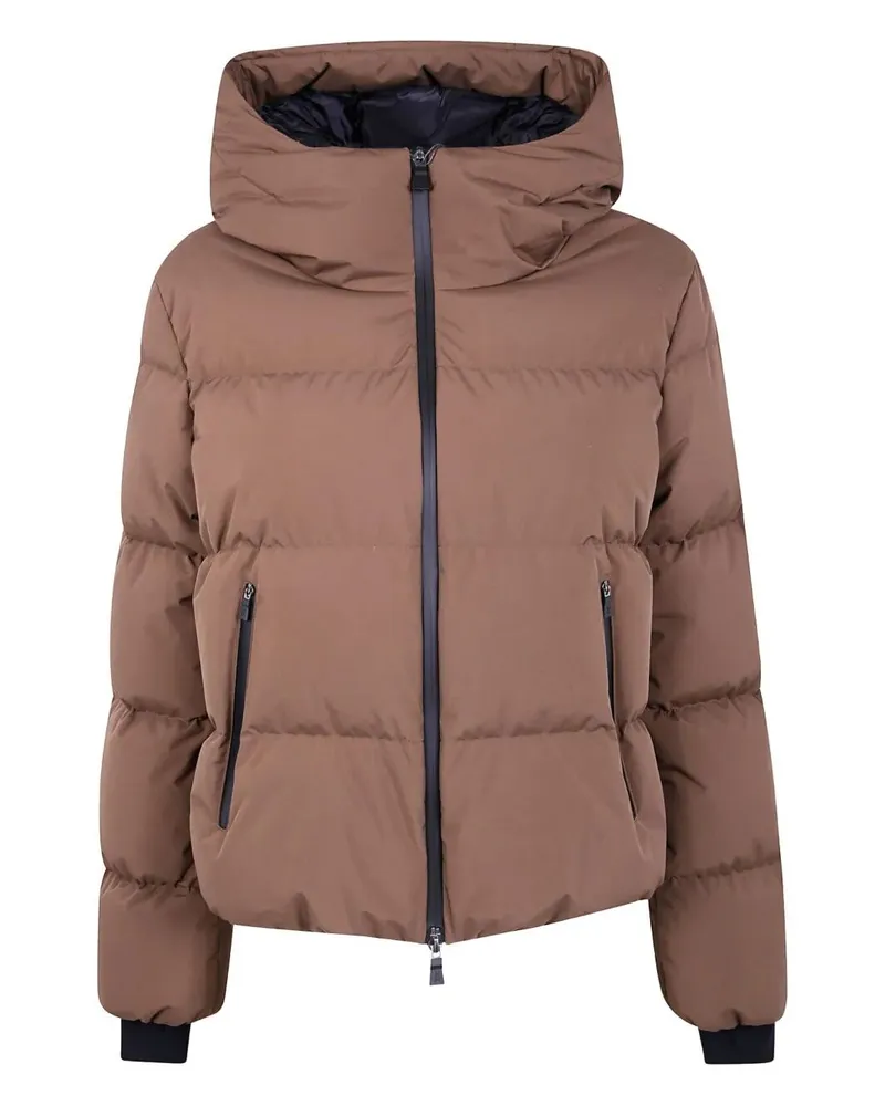 Herno 2Layers Short Jacket Brown