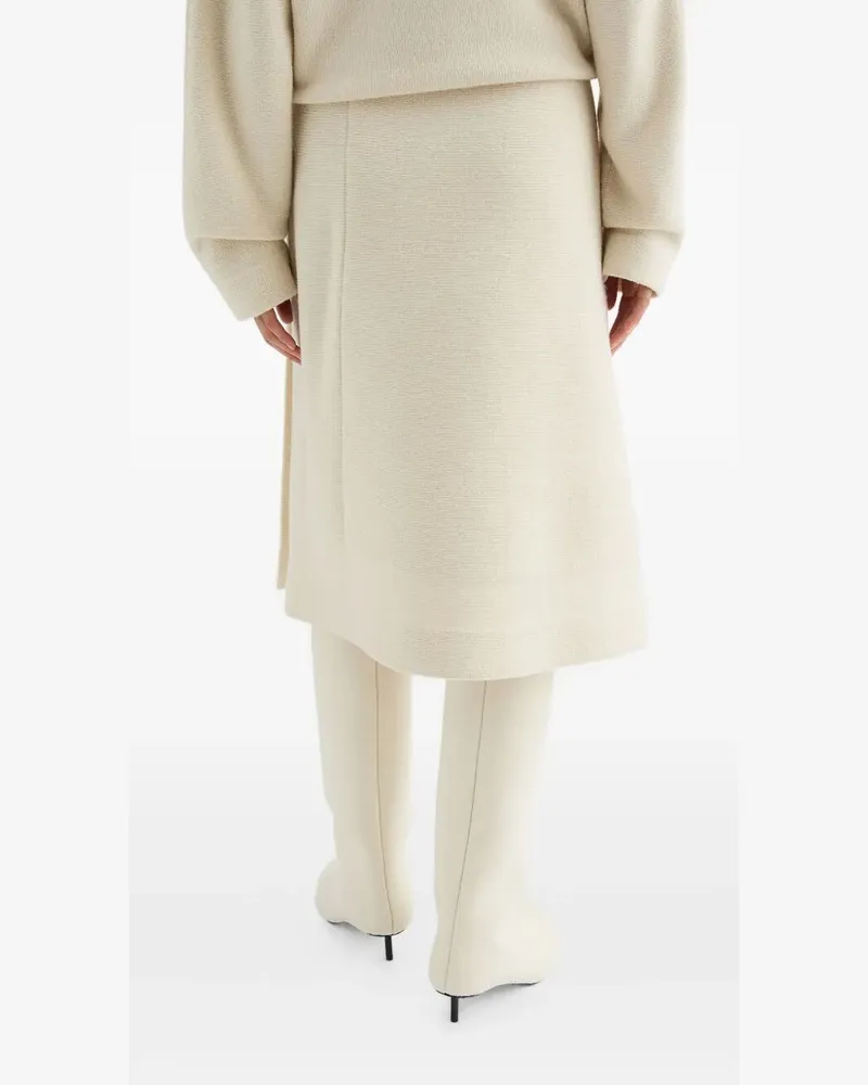 Jil Sander Padded Details" Skirt Beige