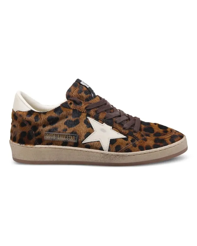 Golden Goose Sneakers Horsy Upper "Ballstar Brown