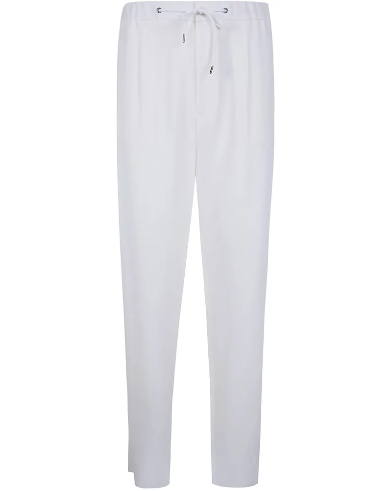 Giorgio Armani Barrel Wide Leg Trousers White