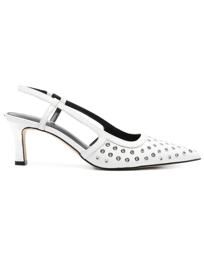 Michael Kors Alora Mid Sling By Michael Michael Kors White