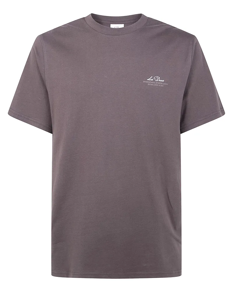 LES DEUX Ben Globe" T-Shirt Brown