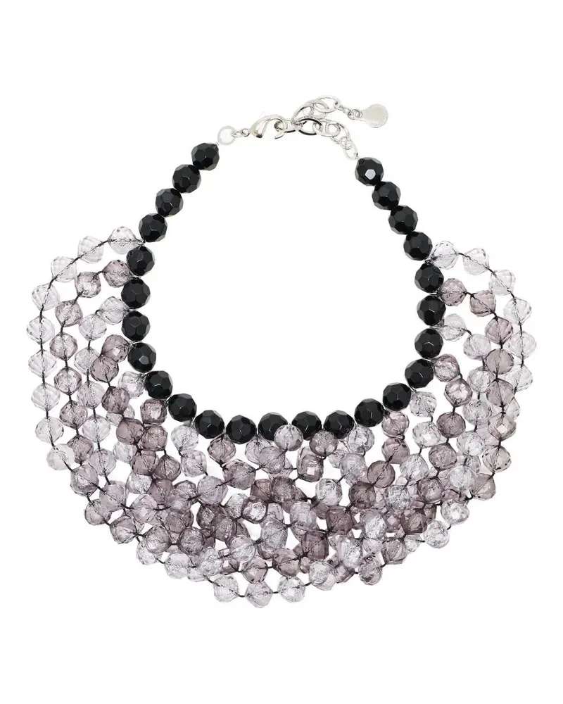 Emporio Armani Transparent Twist Necklace Black