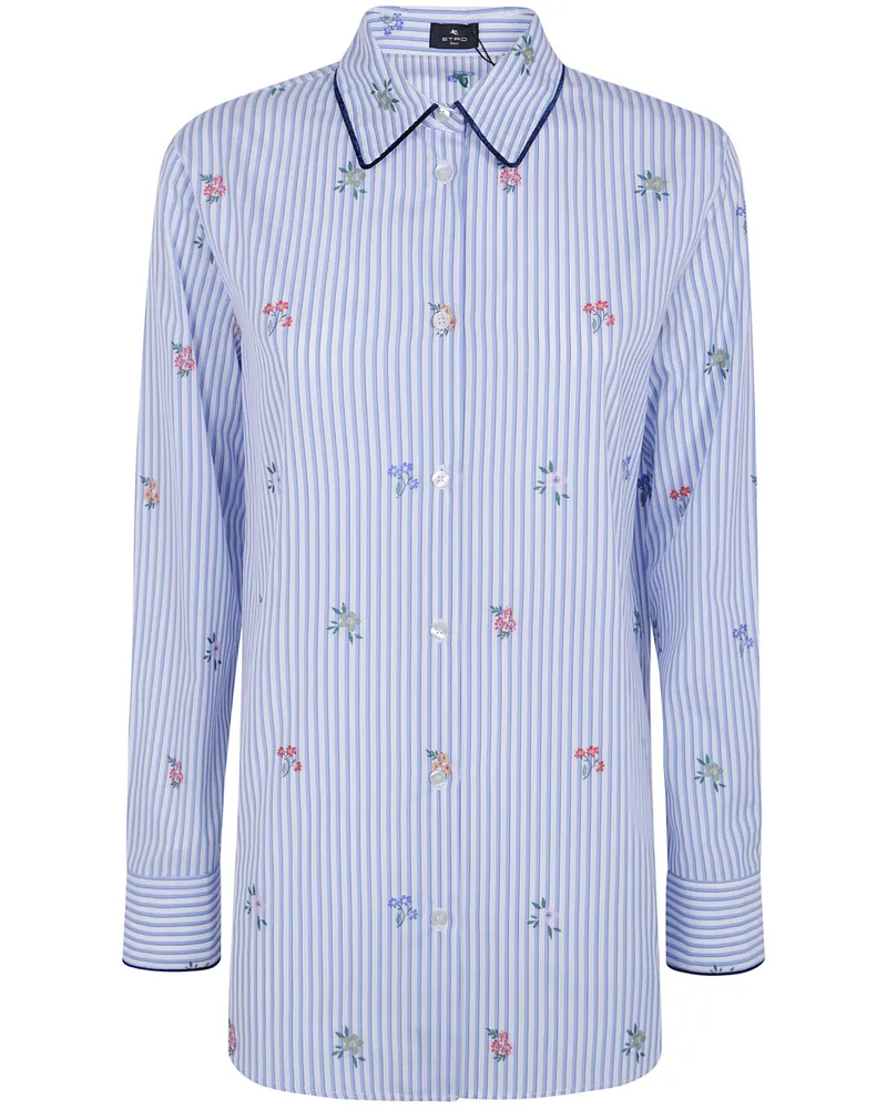 Etro Shirt Classic "Wria001399tj51d S9880 Blue