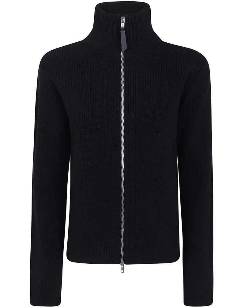 Maison Margiela Sweater Zipper Long Sleeve "Cotton Camionneur Black