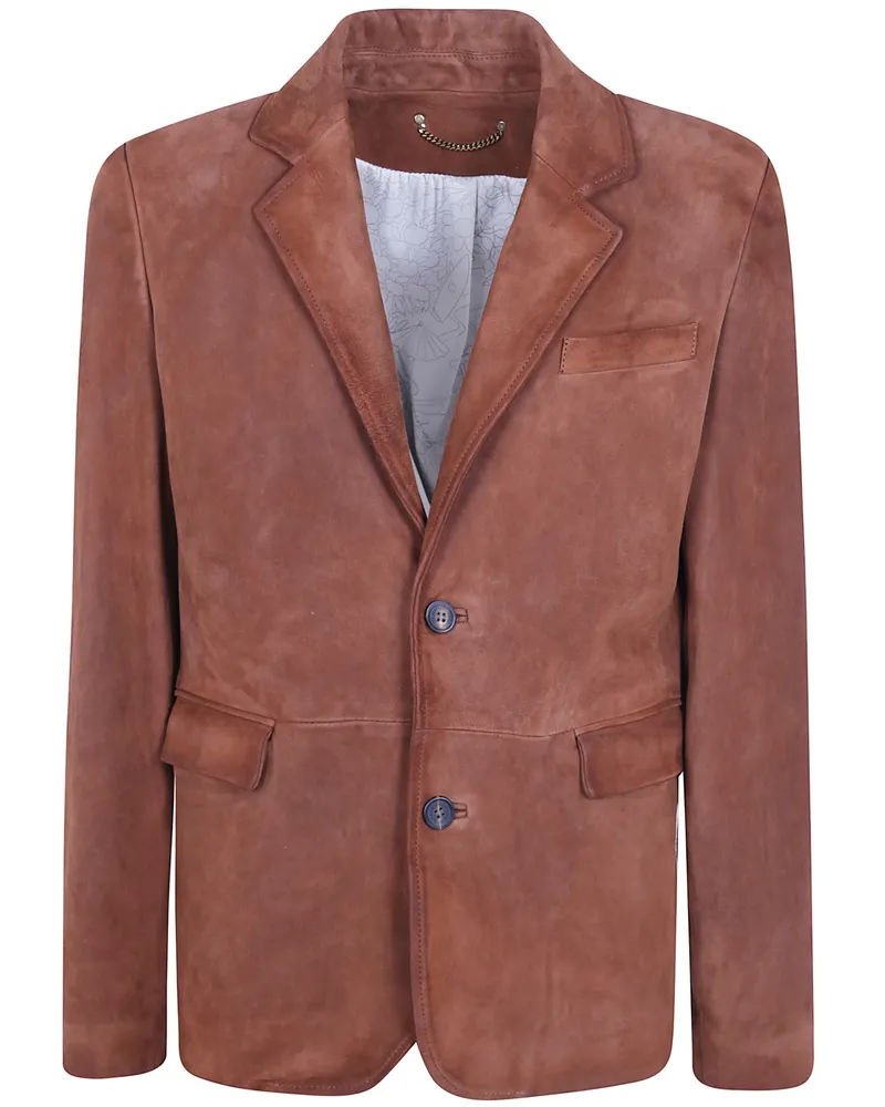 Golden Goose Jacket Leather "Journey M`S Brown