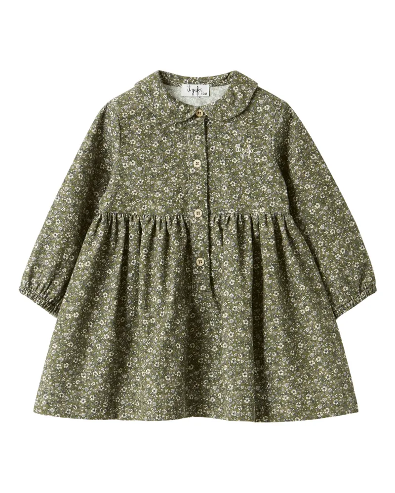 Il Gufo Long Sleeves Dress Green