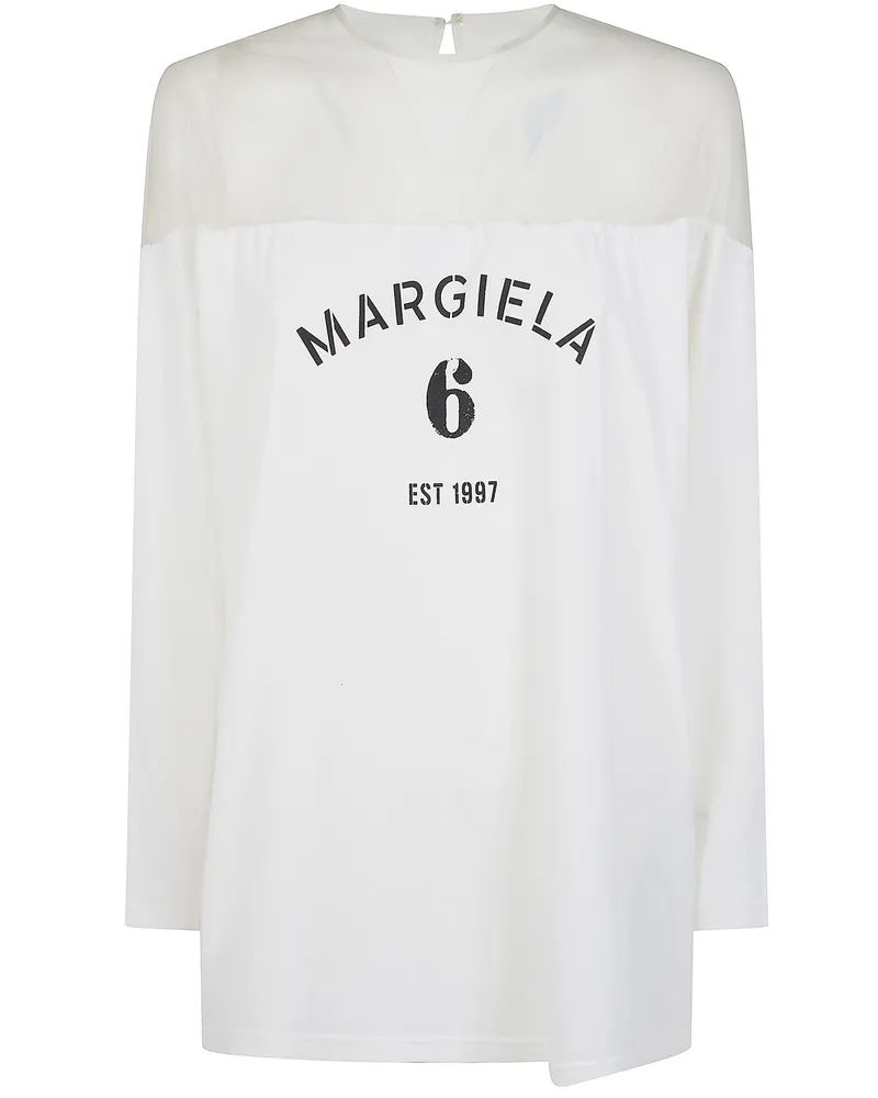 Maison Margiela T-Shirt Manica Lunga "S62gd0213.M20108 101 White