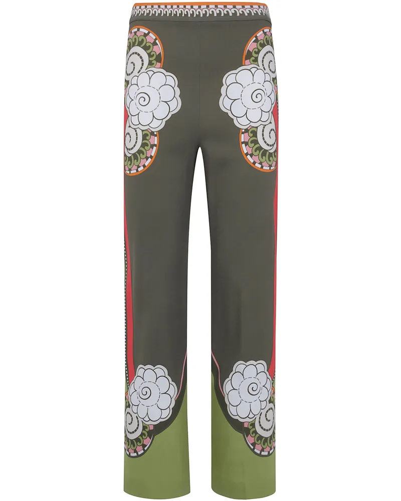 La DoubleJ Pants Floral Print "Ambrosia Placed Green