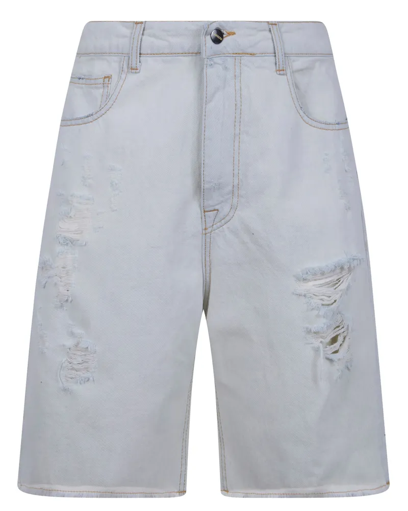 BARROW Denim Shorts Unisex Blue