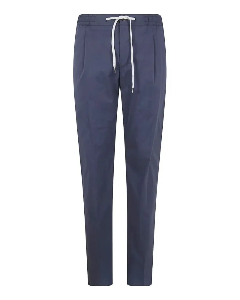 Pantaloni Torino Soft Popeline Regular Trousers Blue
