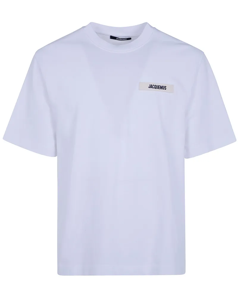 Jacquemus T-Shirt Cotton "Le Tshirt Gros Grain White