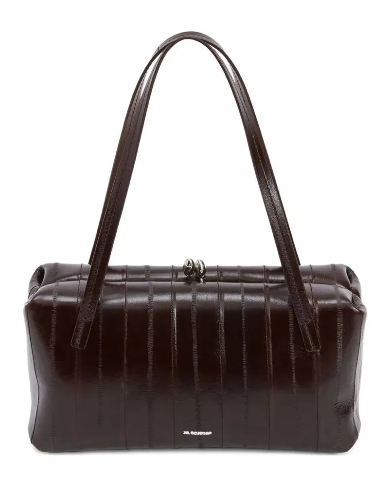 Jil Sander Goji Pillow" Handle Small Bag Brown