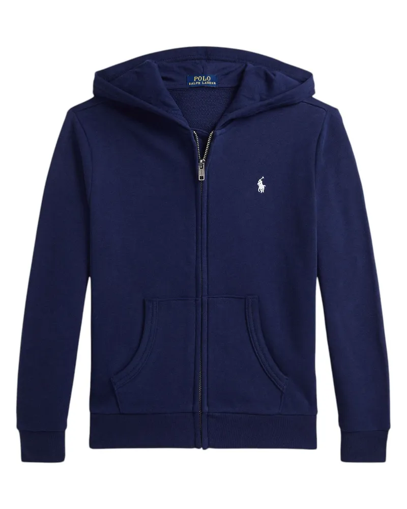 Ralph Lauren LS FZ HOOD KNIT SHIRTS SWEATSHIRT Blue