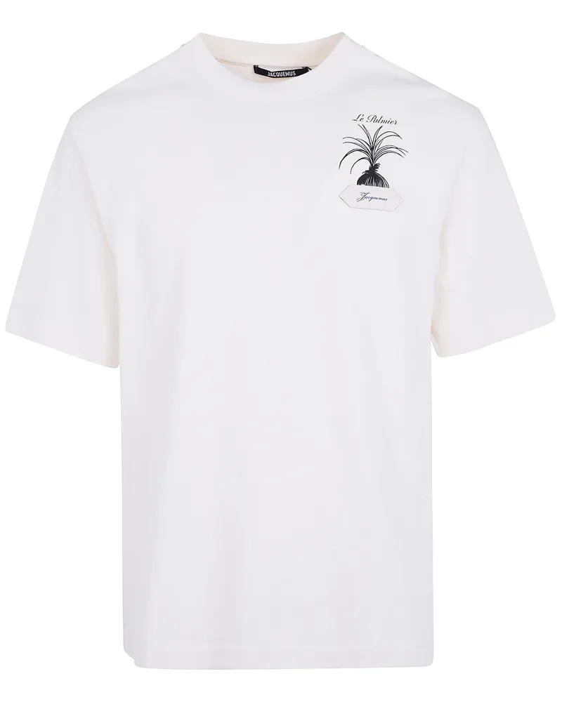 Jacquemus T-Shirt Palmier "Le Tshirt Palmier White