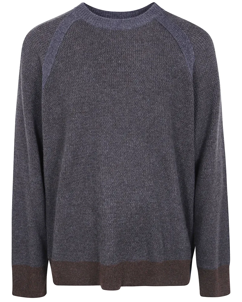 Ziggy Chen Oversized Raglan Sweater Brown