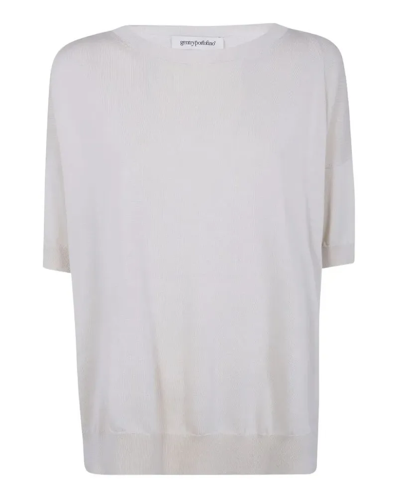 Gentryportofino Knit Sweater Beige