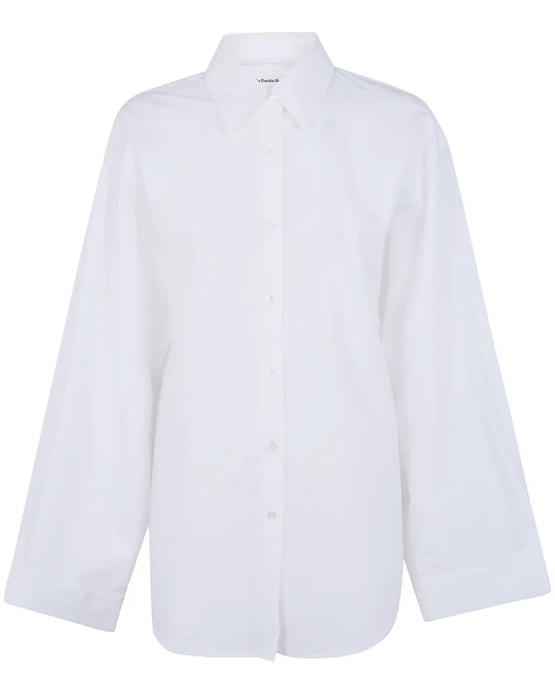 FRANKIE Shop Tila" Wide Sleeve Shirt White
