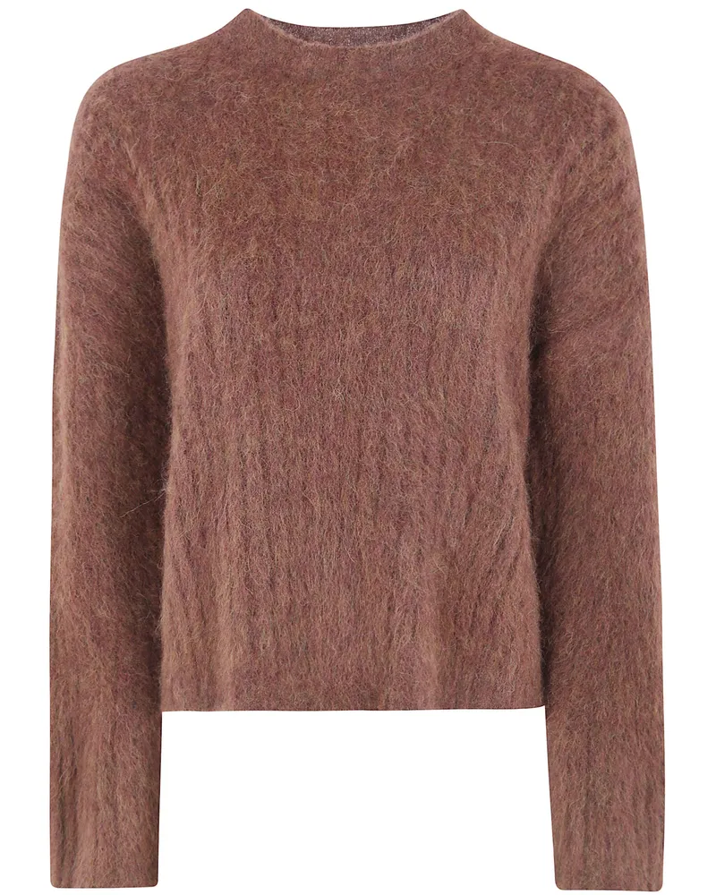 Uma Wang Sweater Crewneck "Fluffy Wool Yellow