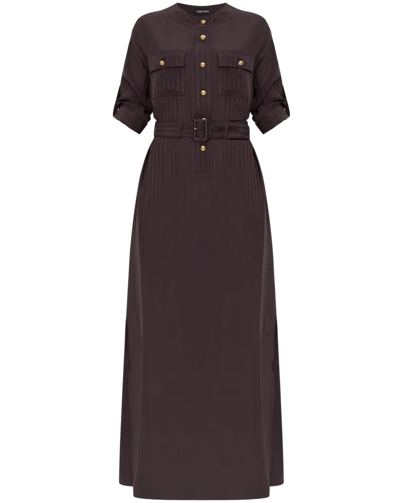 Tom Ford Long Classic Dress Brown