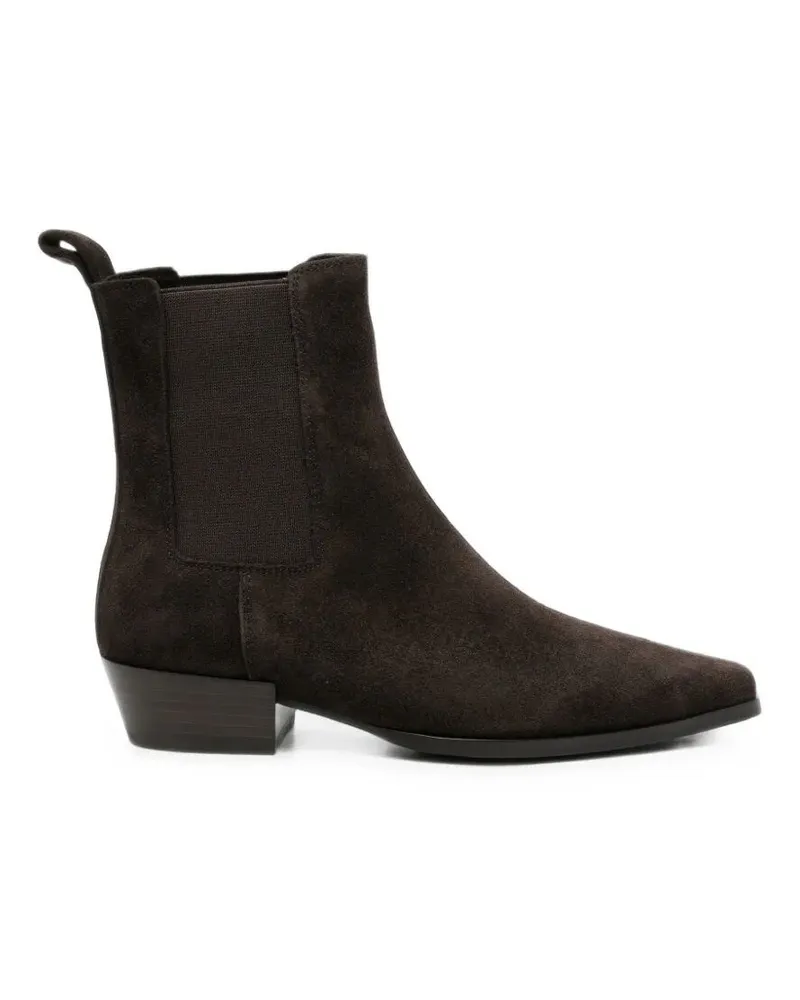 Strategia / JFK Boots Leather Brown "Velour Box Brown