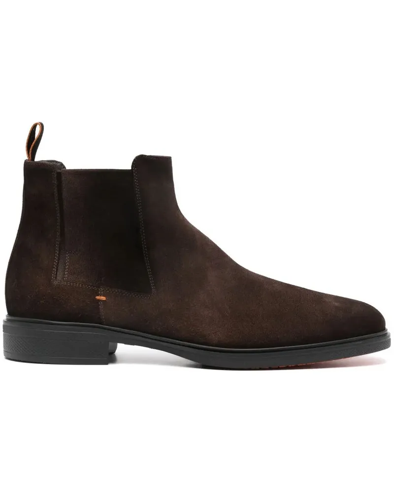Santoni Easy" Ankle Boots Brown