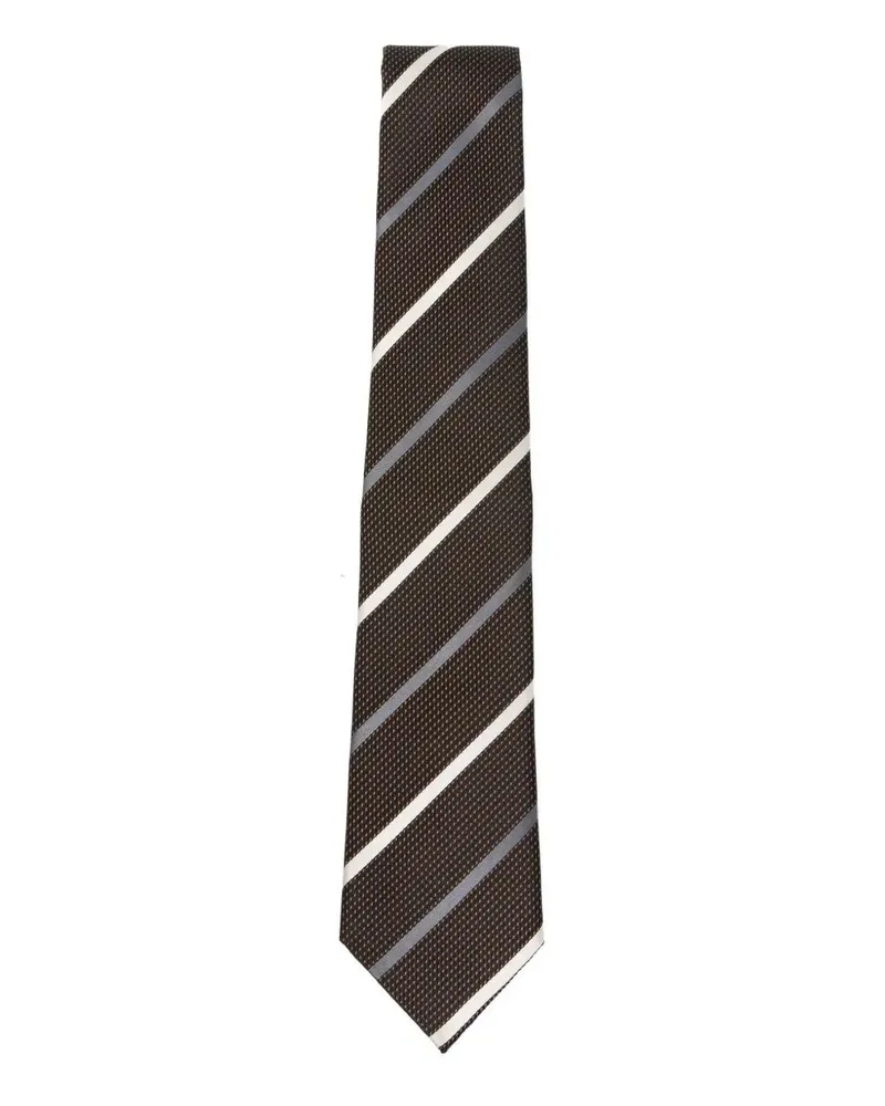 Emporio Armani Micro Mix Tie Black