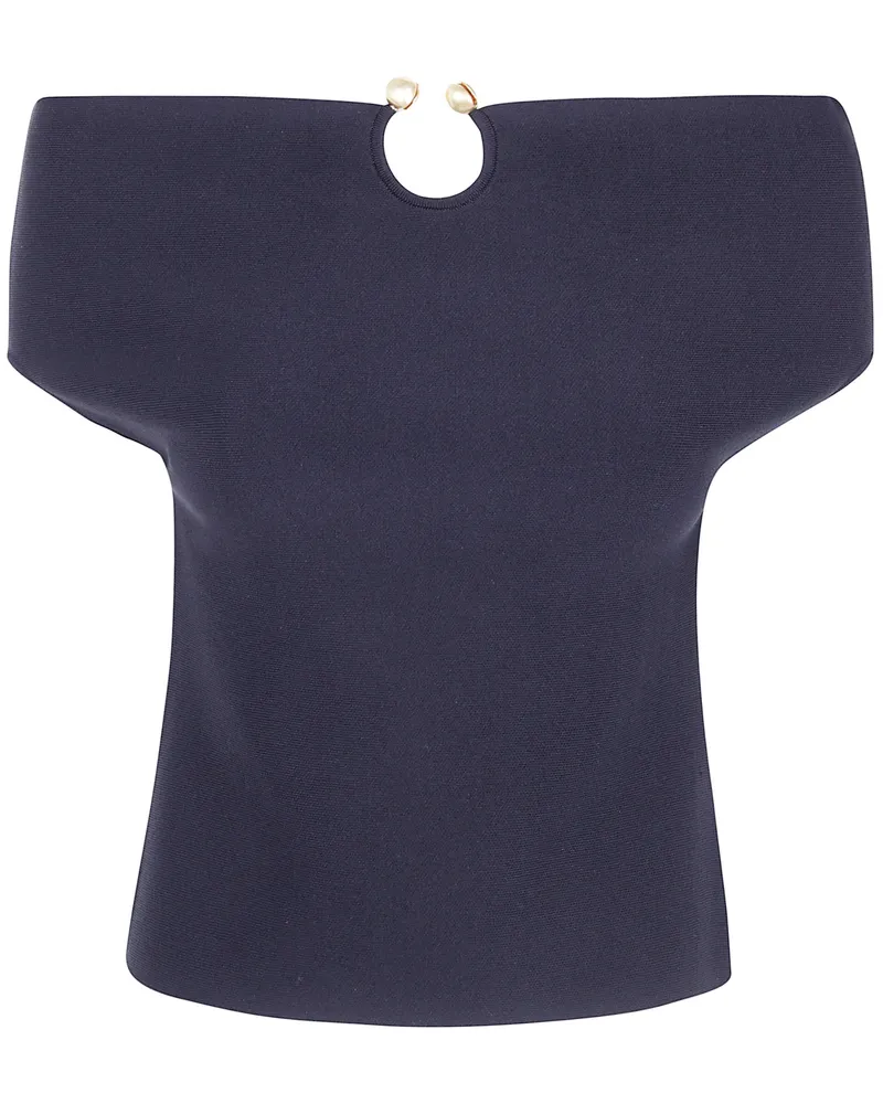 Alberta Ferretti Top Viscose Stretch Black