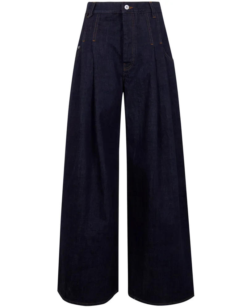 Jacquemus Le De-Nimes Souro" Wide Leg Jeans Blue