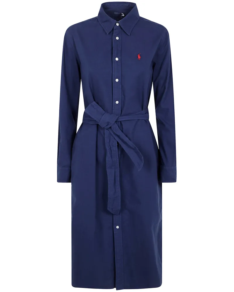 Ralph Lauren Cory Day Midi Dress Blue