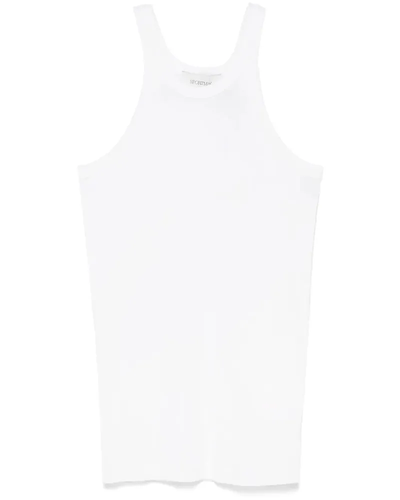 Max Mara Nastie Silk Cotton Tank Top By Max Mara Sportmax White