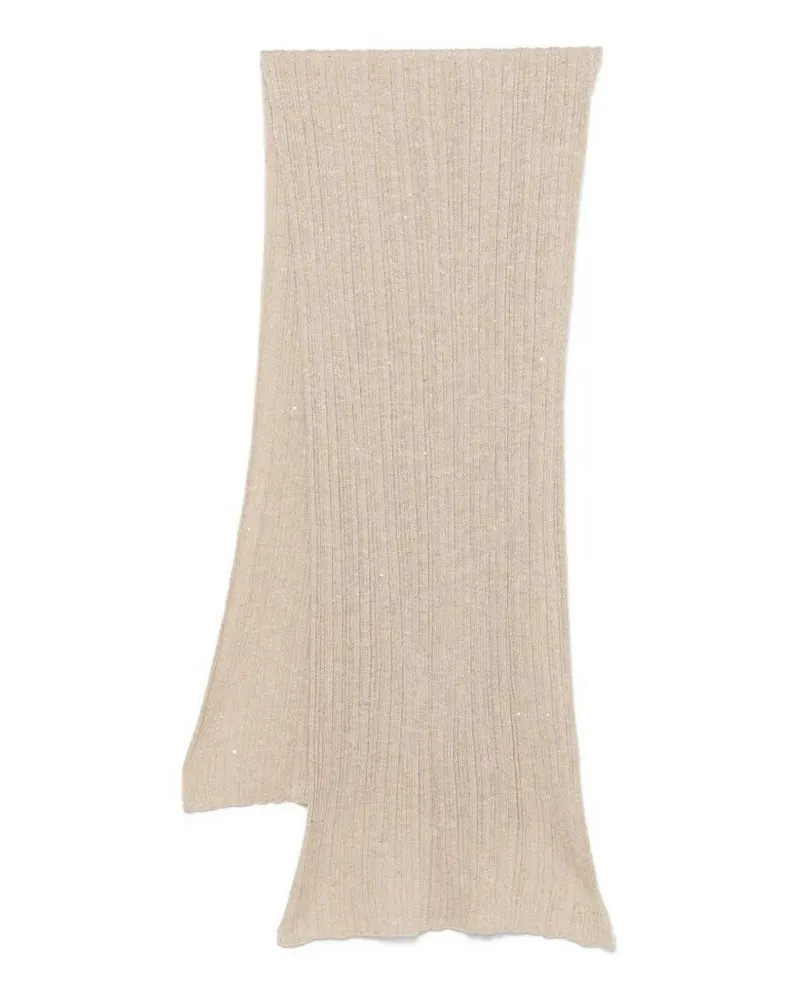 Gentryportofino Knit Scarf Beige