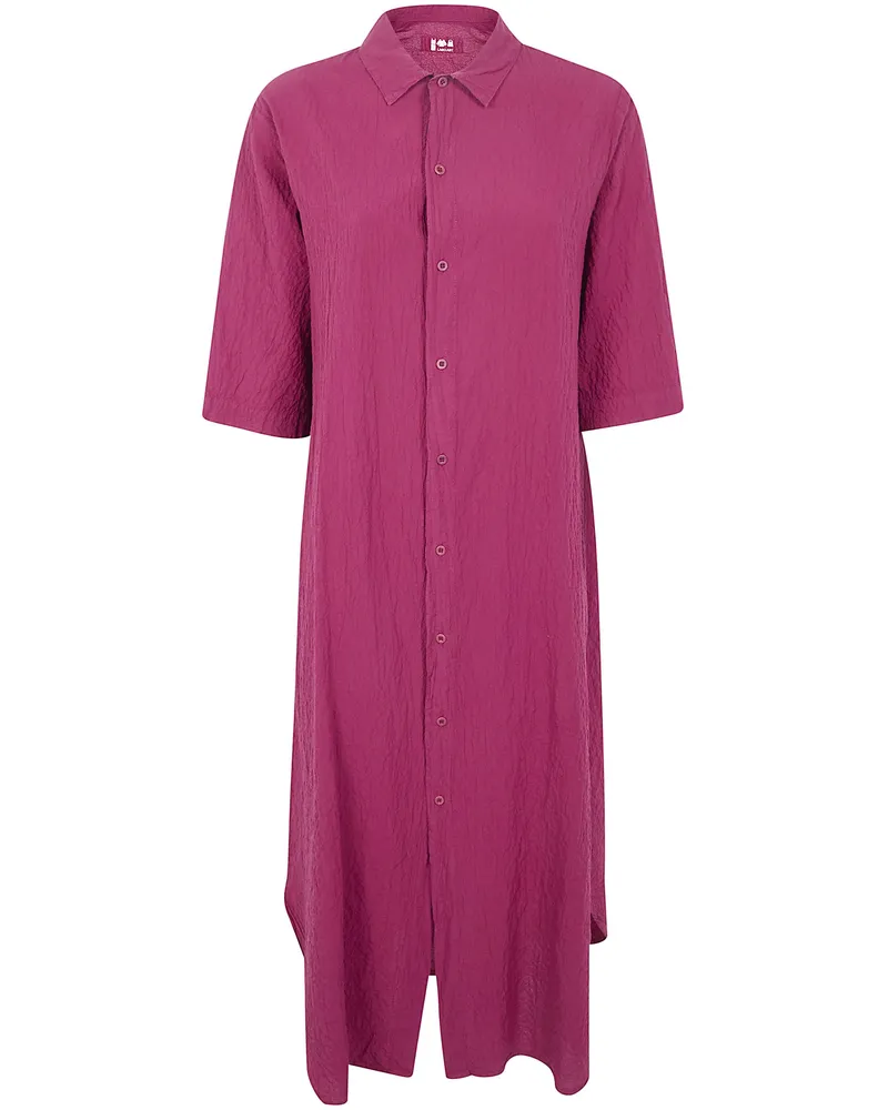 LABO.ART LABO. ART Acca Rock Cotton Midi Dress Pink
