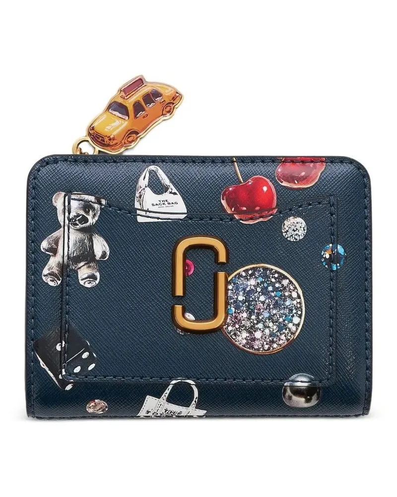 Marc Jacobs The Mini Compact Wallet" Leather Wallet Blue