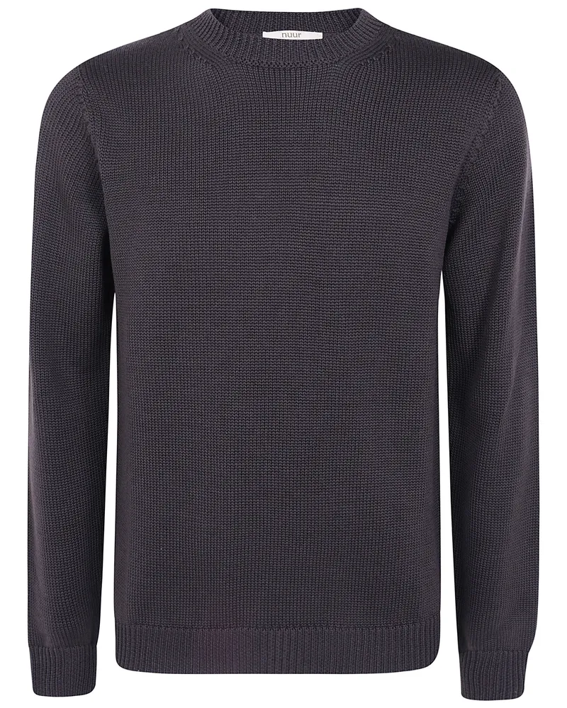 Nuur Sweater Long Sleeves Round Neck Brown