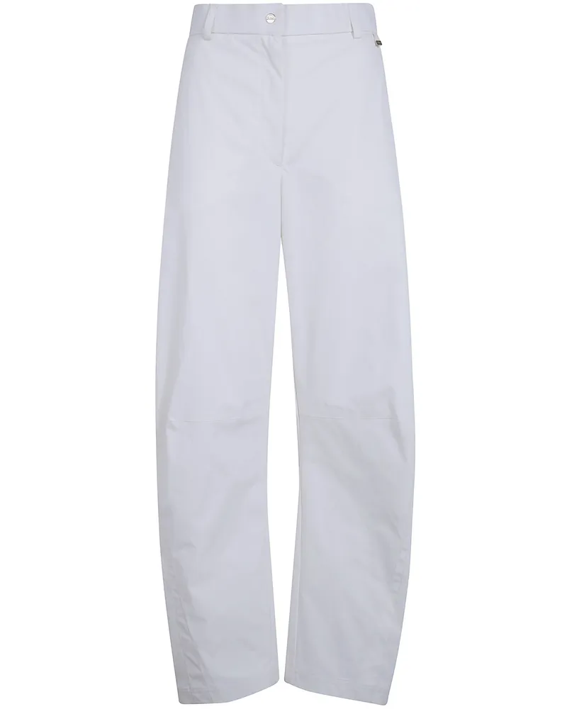 Herno Wide Leg Trousers White