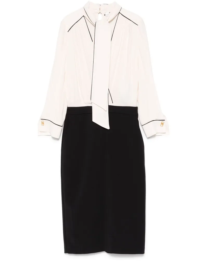 Elisabetta Franchi Midi Dress By Elisabetta Franchi White