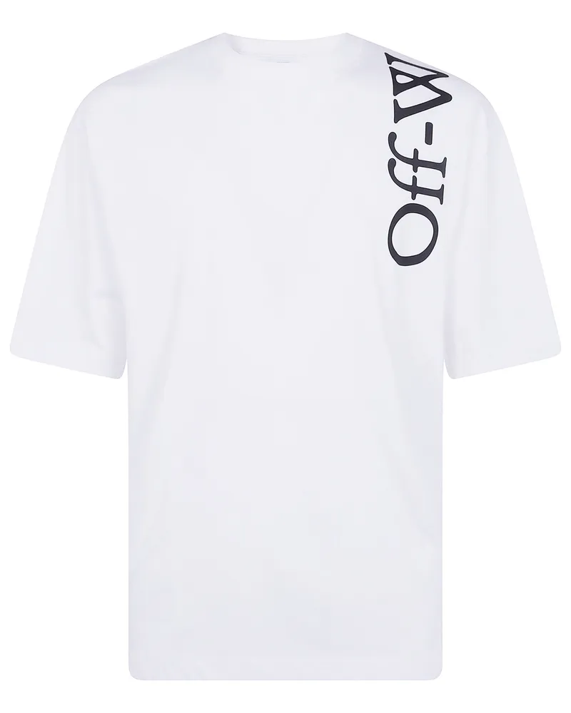 OFF-WHITE T-Shirt Short Sleeves "Vertical Bookish Skate White
