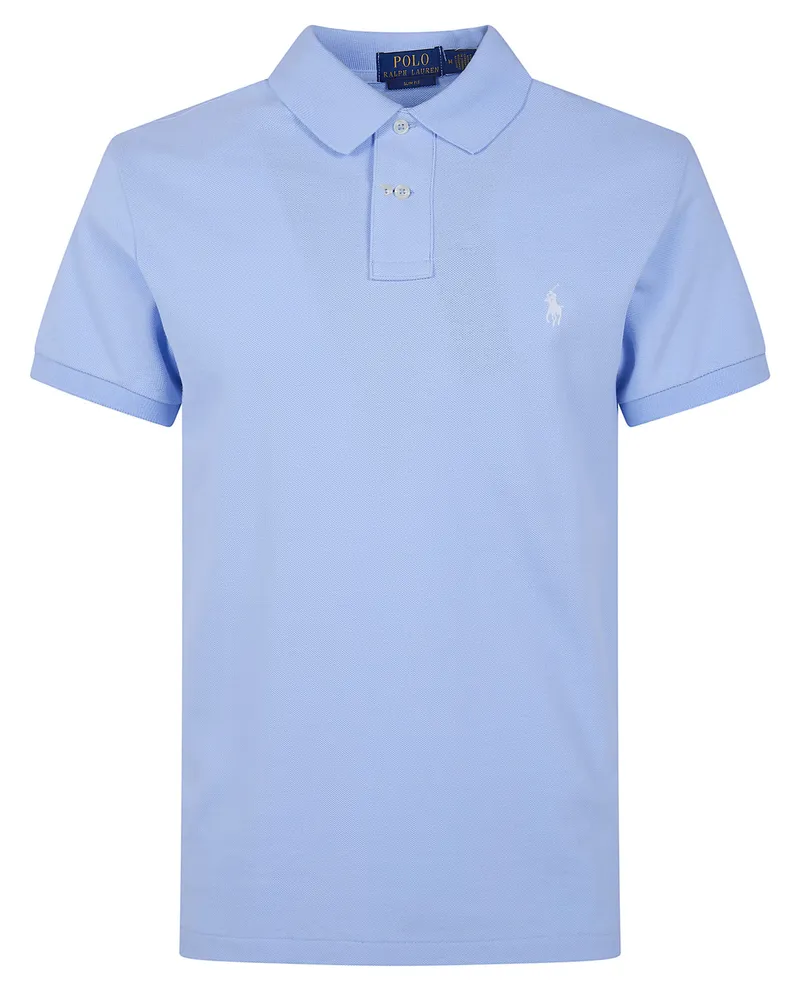 Ralph Lauren Short Sleeves Knit Polo Shirt Blue