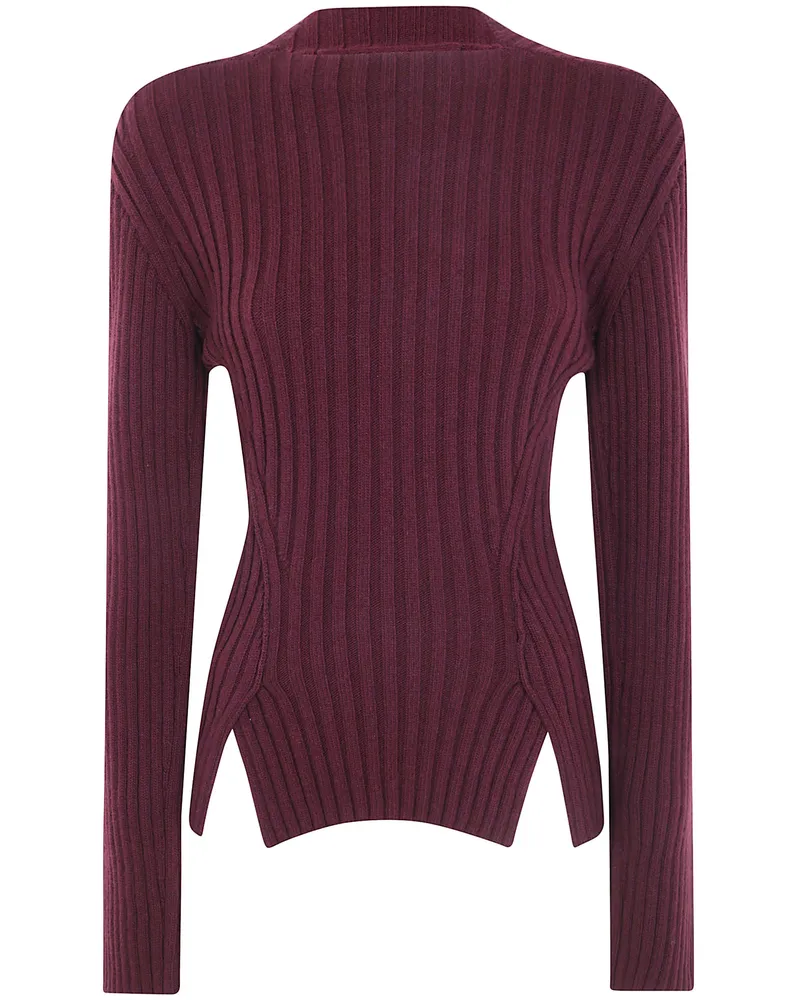 Victoria Beckham Sweater Merino Wool "Rib Jumper Black