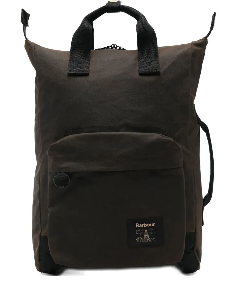 Barbour Field Wax" Backpack Green