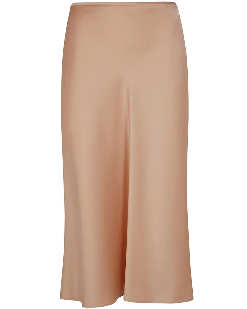 Blumarine Enver Satin Skirt Pink