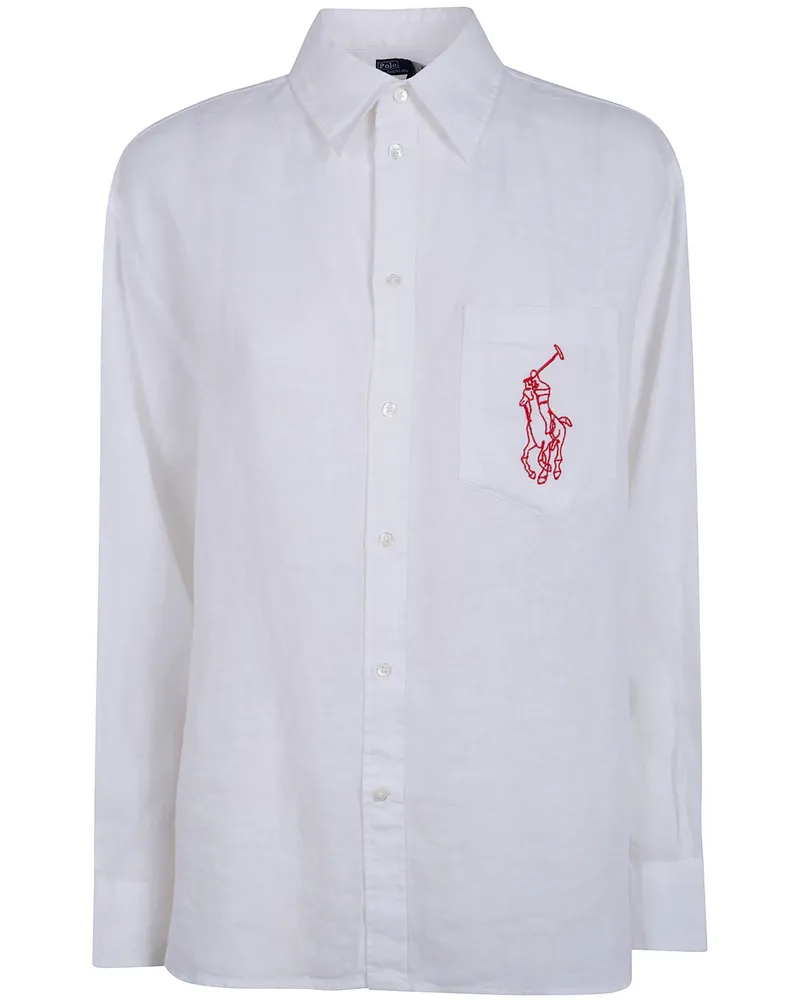 Ralph Lauren Woven Sport Shirt White