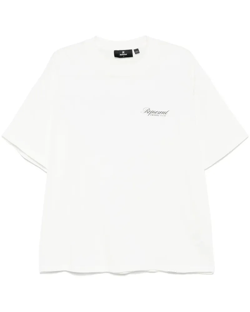 REPRESENT Represent Owners Club Script T-Shirt White
