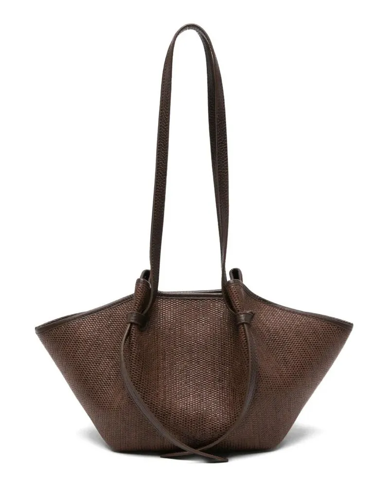 YUZEFI Suede Mochi Bag Brown