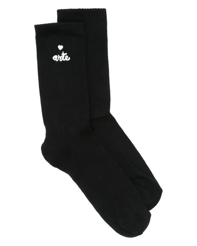 Arte Antwerp Heart Logo Socks Black