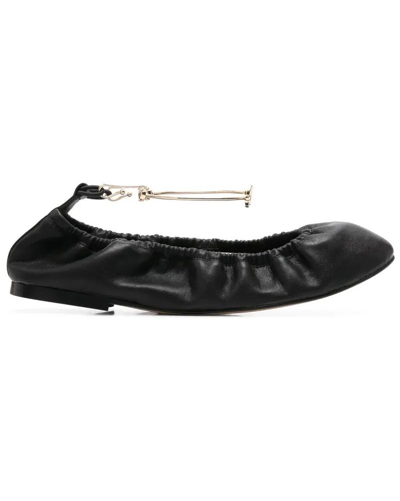 Twin-Set Ballerina Shoe Black